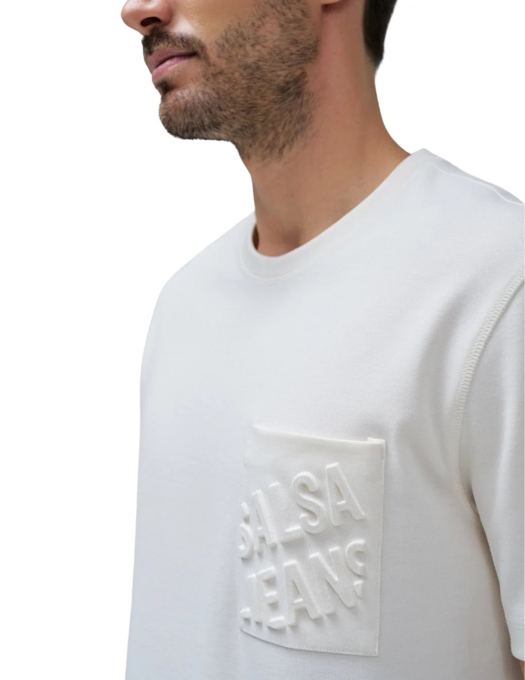 Camiseta Logo Relieve Salsa Jeans Arena | Bicos de Fío