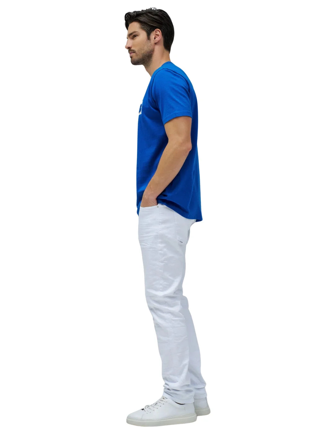 Camiseta Logo Relieve Salsa Jeans Azul | Bicos de Fío