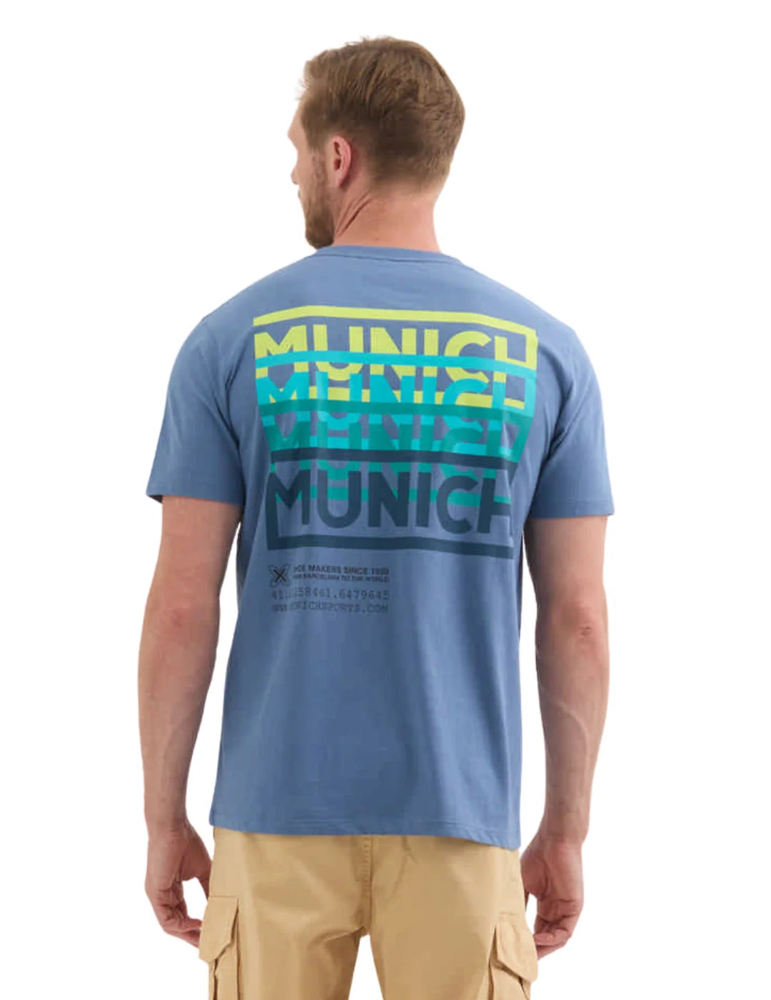 Camiseta Munich Lifestyle Joe Blue | Bicos de Fío