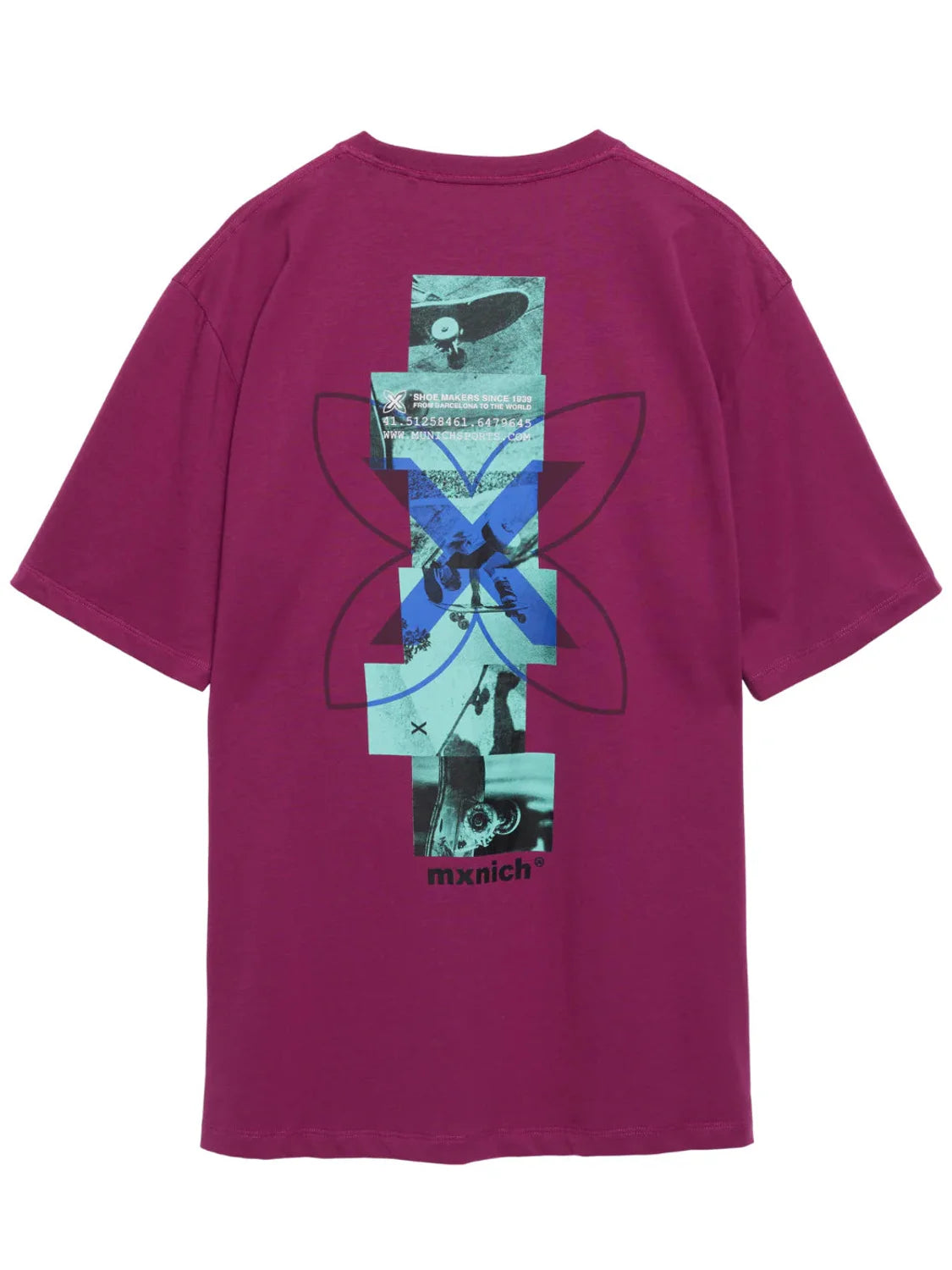 Camiseta Oversize Munich Ollie Fucsia | Bicos de Fío