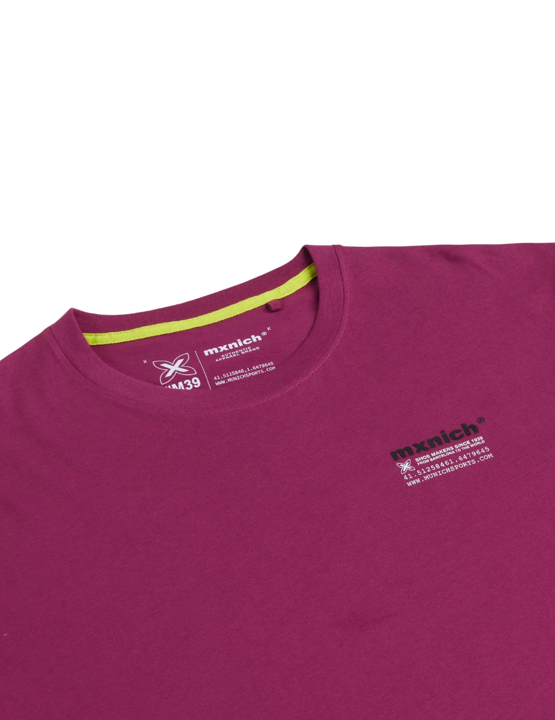 Camiseta Oversize Munich Ollie Fucsia | Bicos de Fío