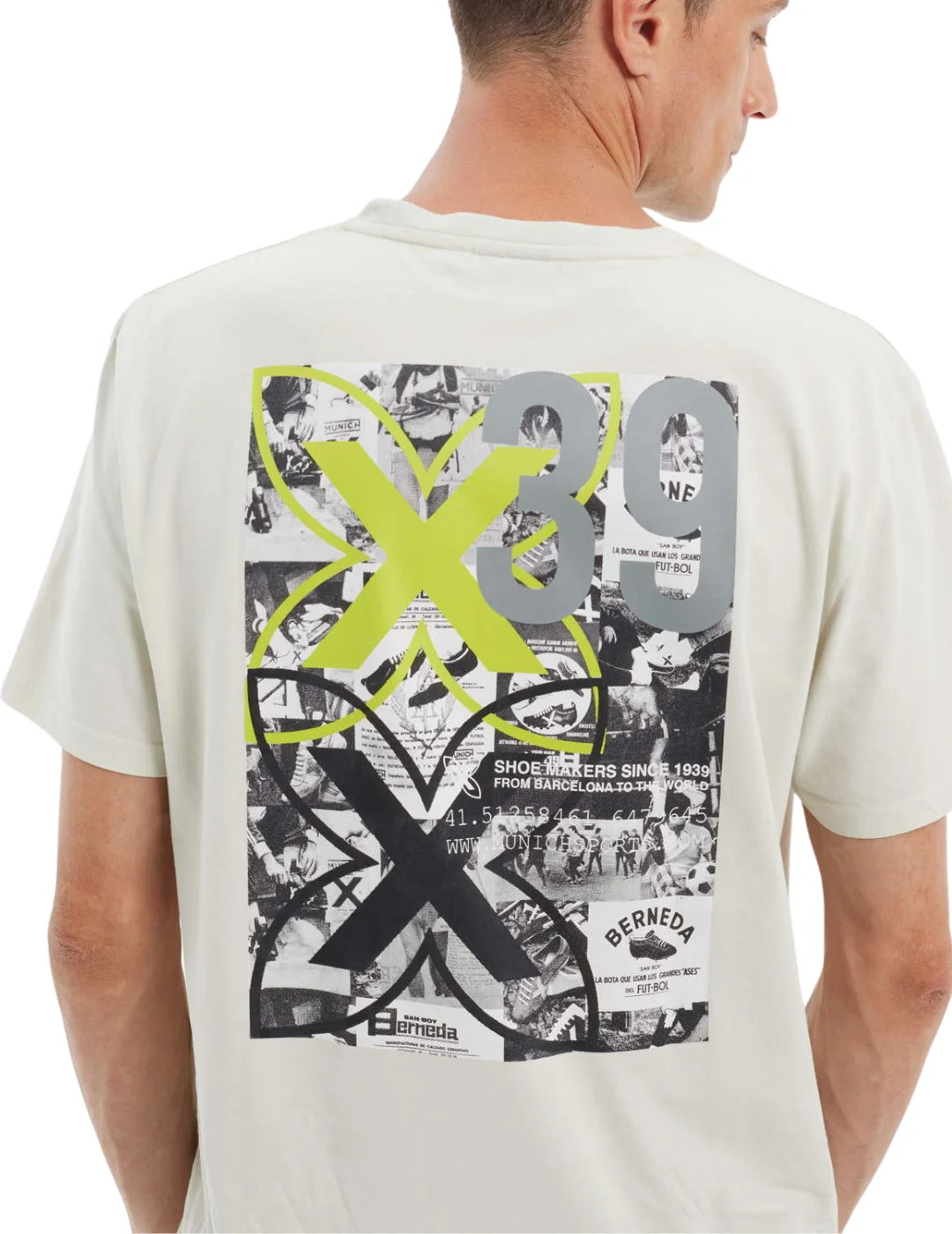 Camiseta Munich Timeline Blanco | Bicos de Fío