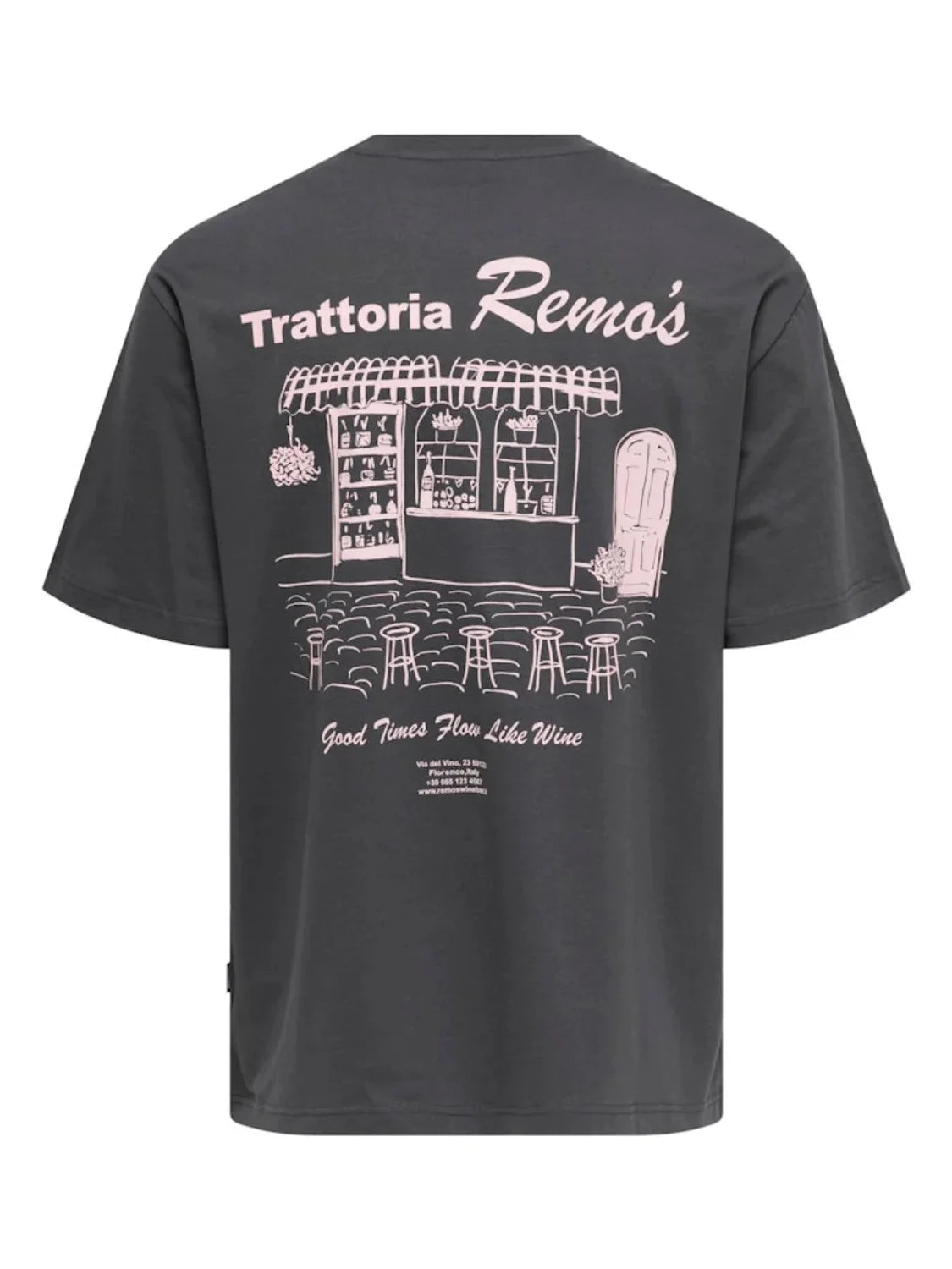 Camiseta ONLY&SONS Nathan Gris | Bicos de Fío