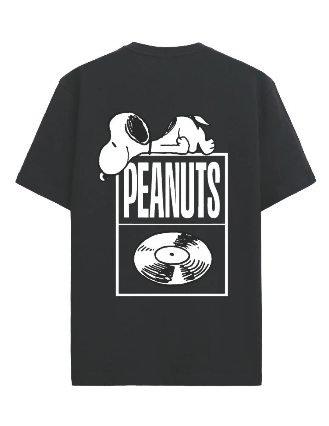 Camiseta ONLY&SONS Peanuts Disk Negro | Bicos de Fío