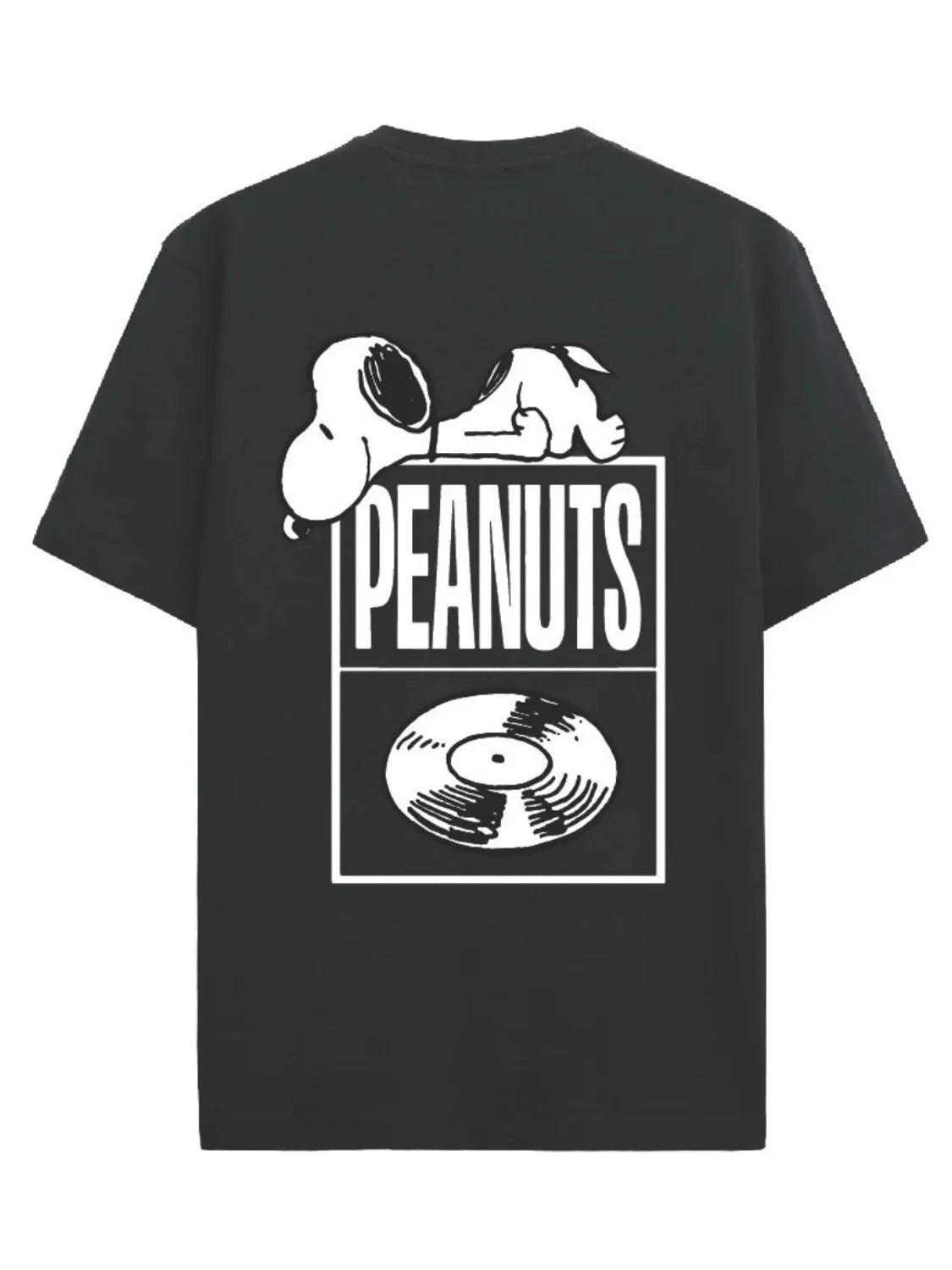Camiseta ONLY&SONS Peanuts Disk Negro | Bicos de Fío