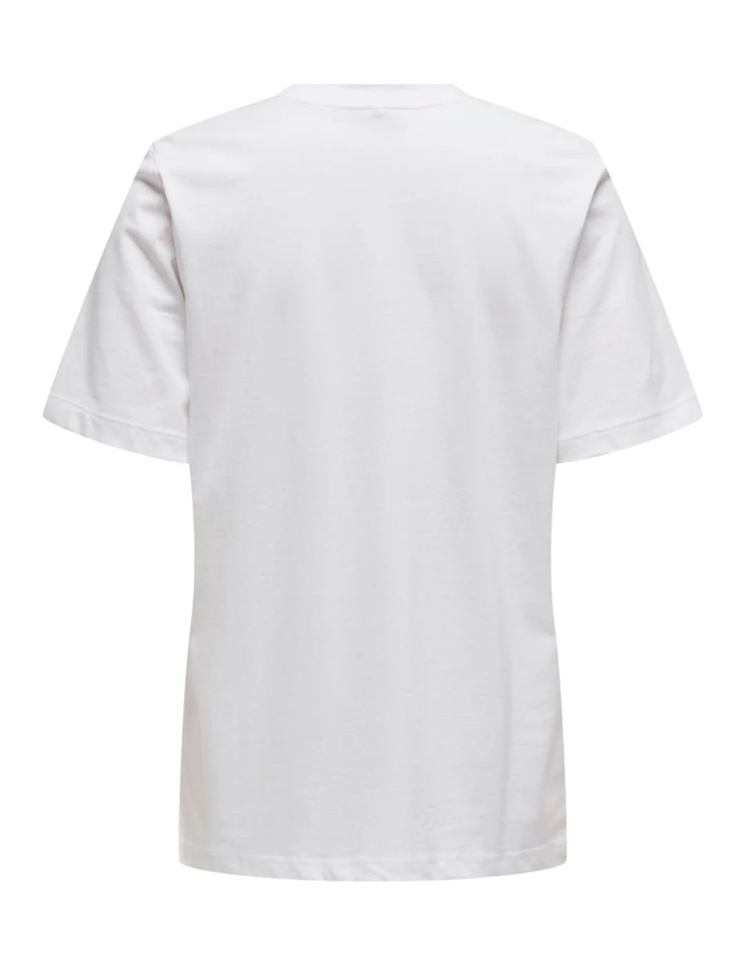 Camiseta ONLY Burst Popcorn Attitude Blanco | Bicos de Fío
