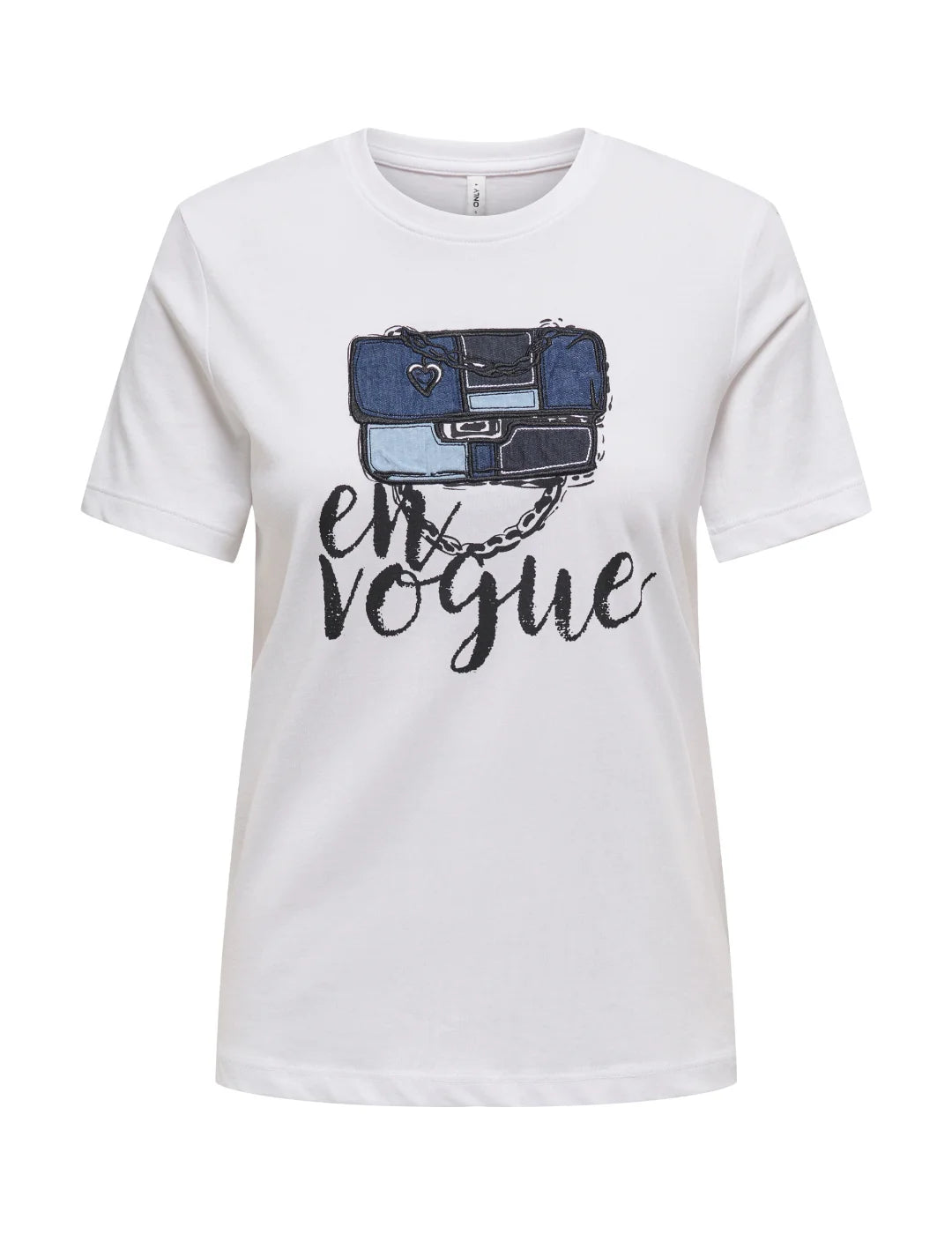 Camiseta ONLY Emma Bag Blanco | Bicos de Fío