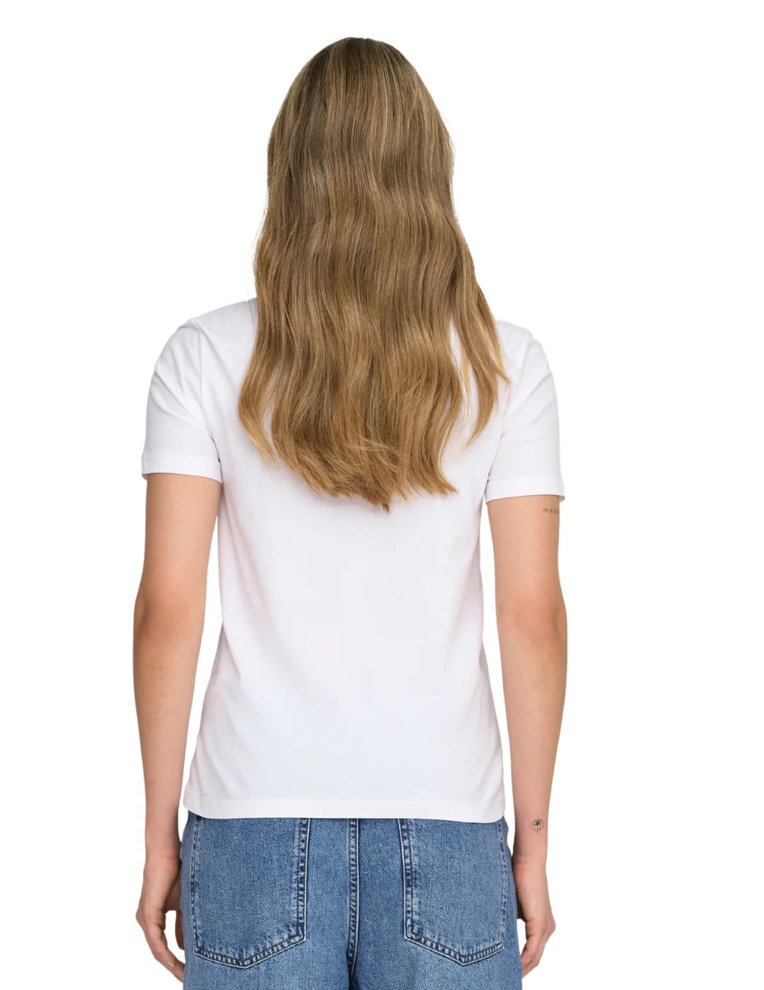Camiseta ONLY Kita Flor Rita Blanco | Bicos de Fío