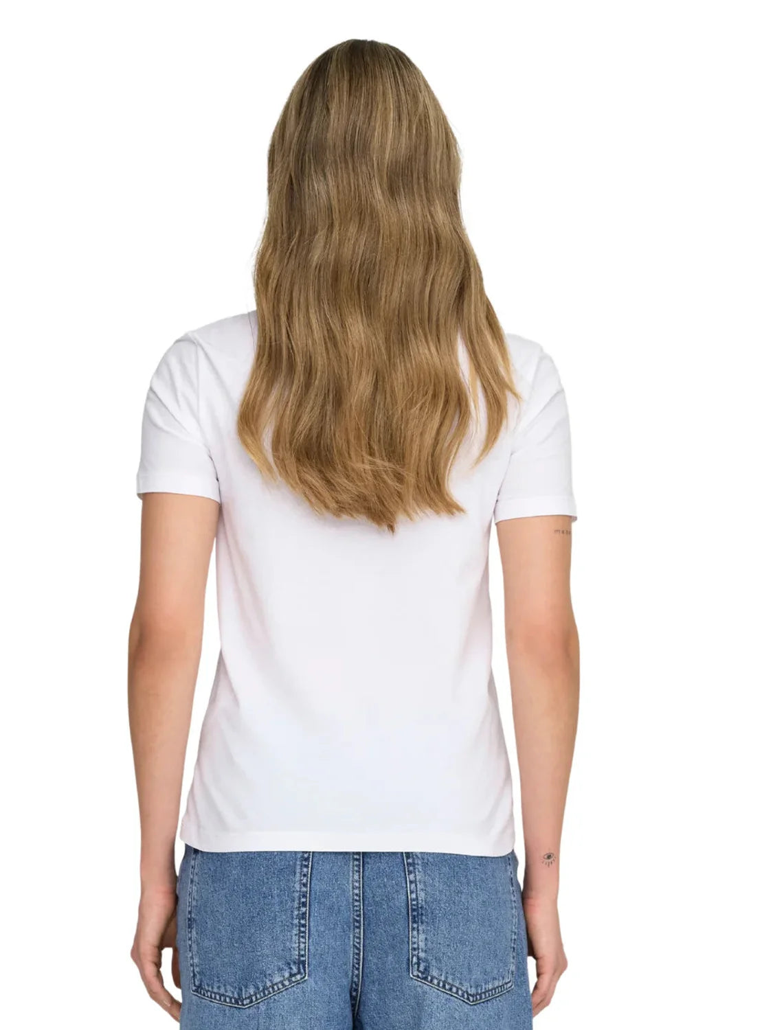 Camiseta ONLY Kita Flor Rita Blanco | Bicos de Fío