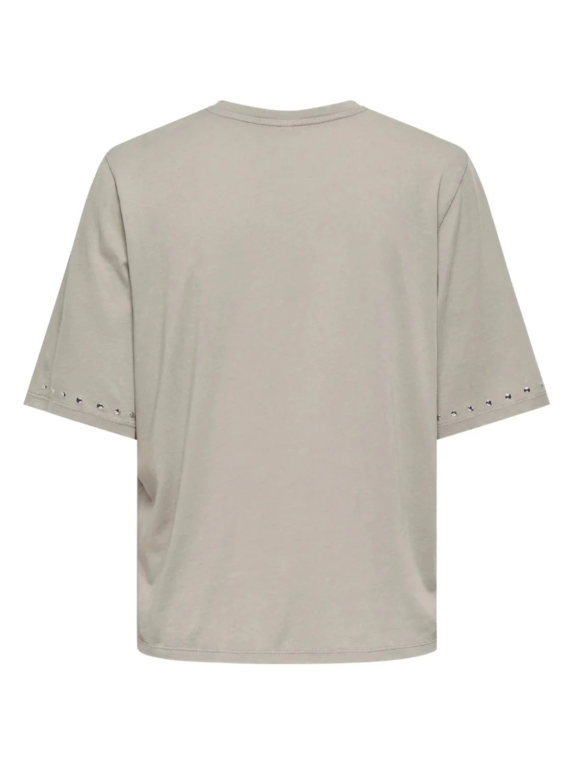 Camiseta ONLY Lucy Studs Beige | Bicos de Fío