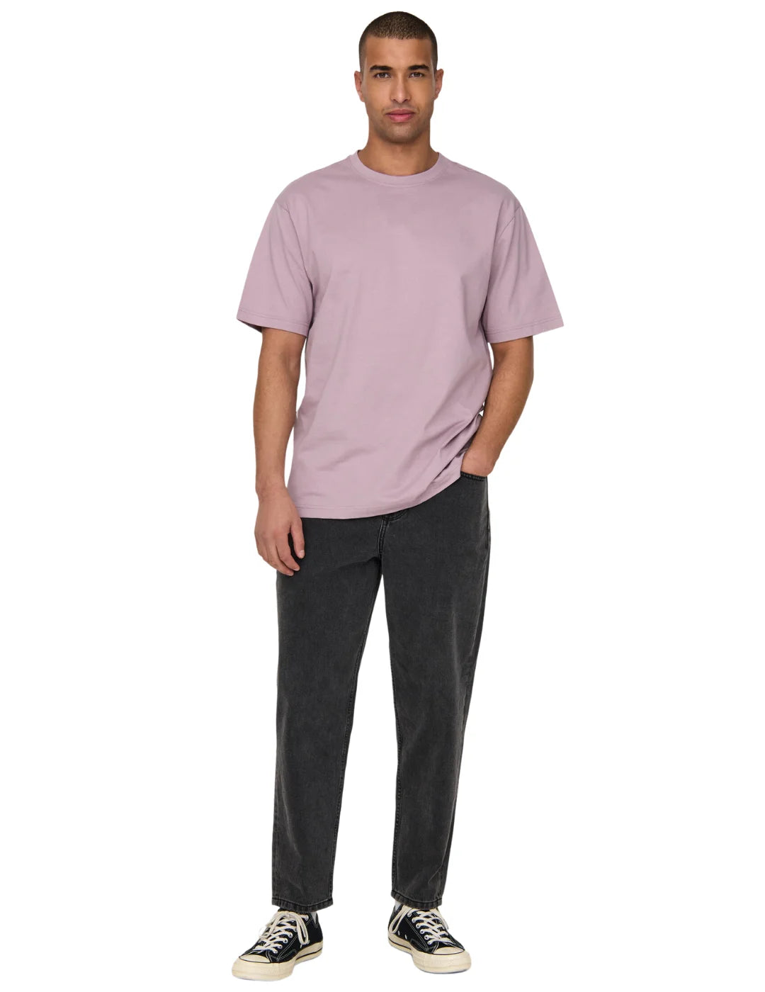 Camiseta ONLY & SONS Fred Rosa Nirvana | Bicos de Fío