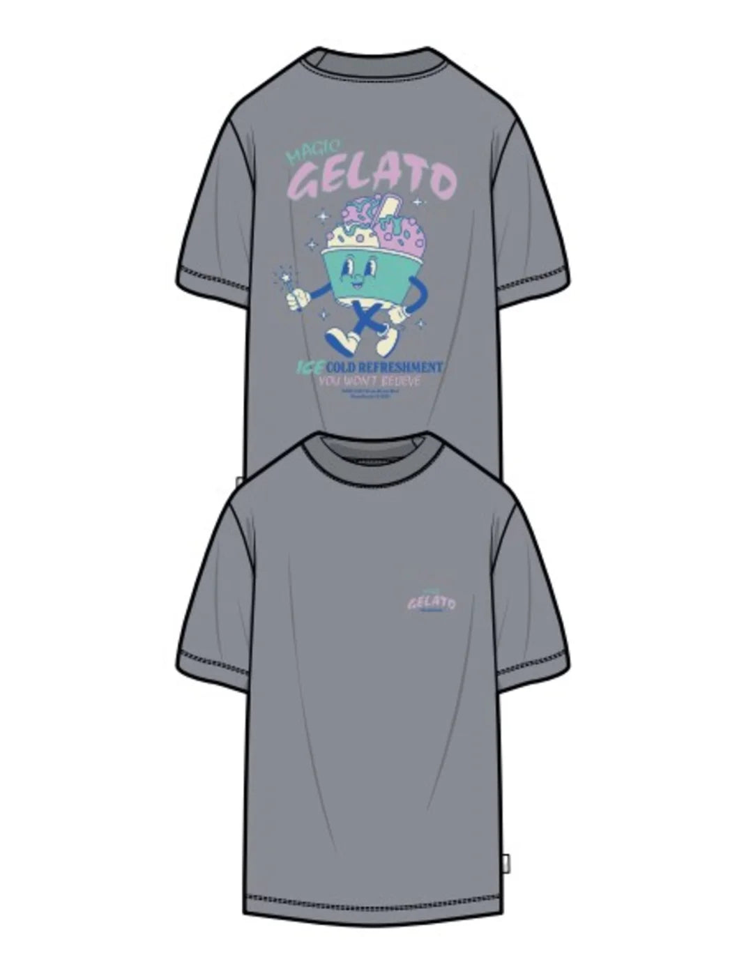 Camiseta ONLY&SONS Keane Gelato Gris | Bicos de Fío