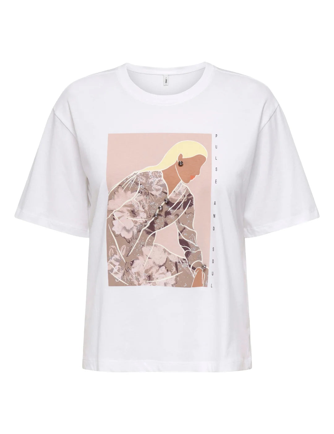 Camiseta ONLY Susan Pulse Blanco | Bicos de Fío