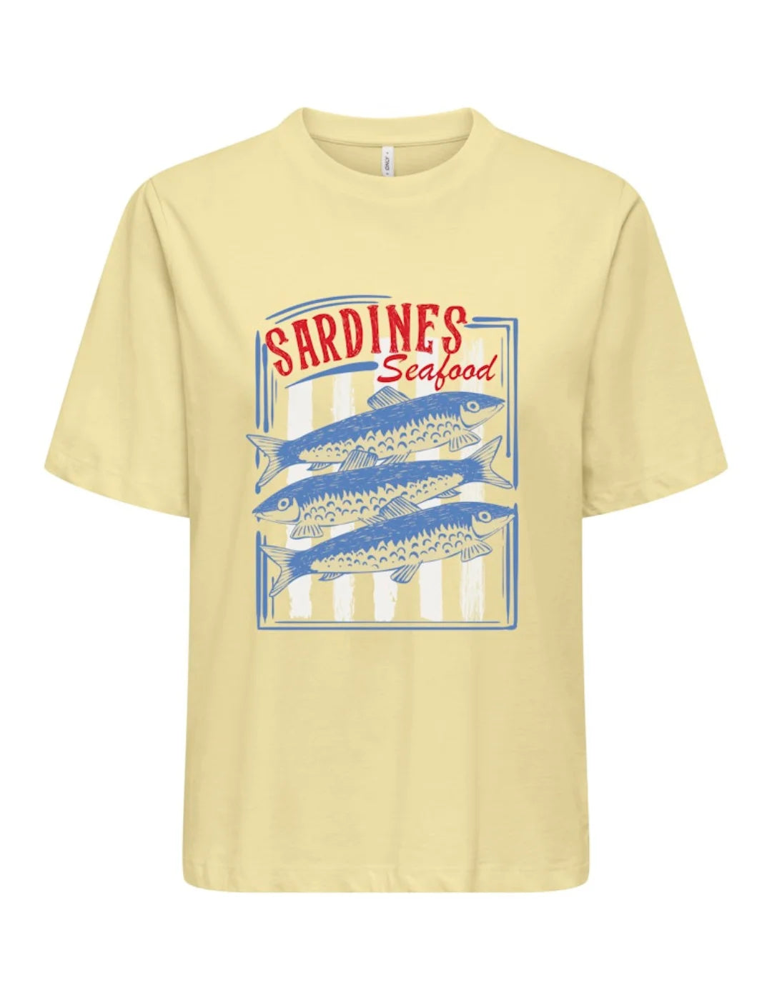 Camiseta ONLY Trudy Sardines Amarillo | Bicos de Fío