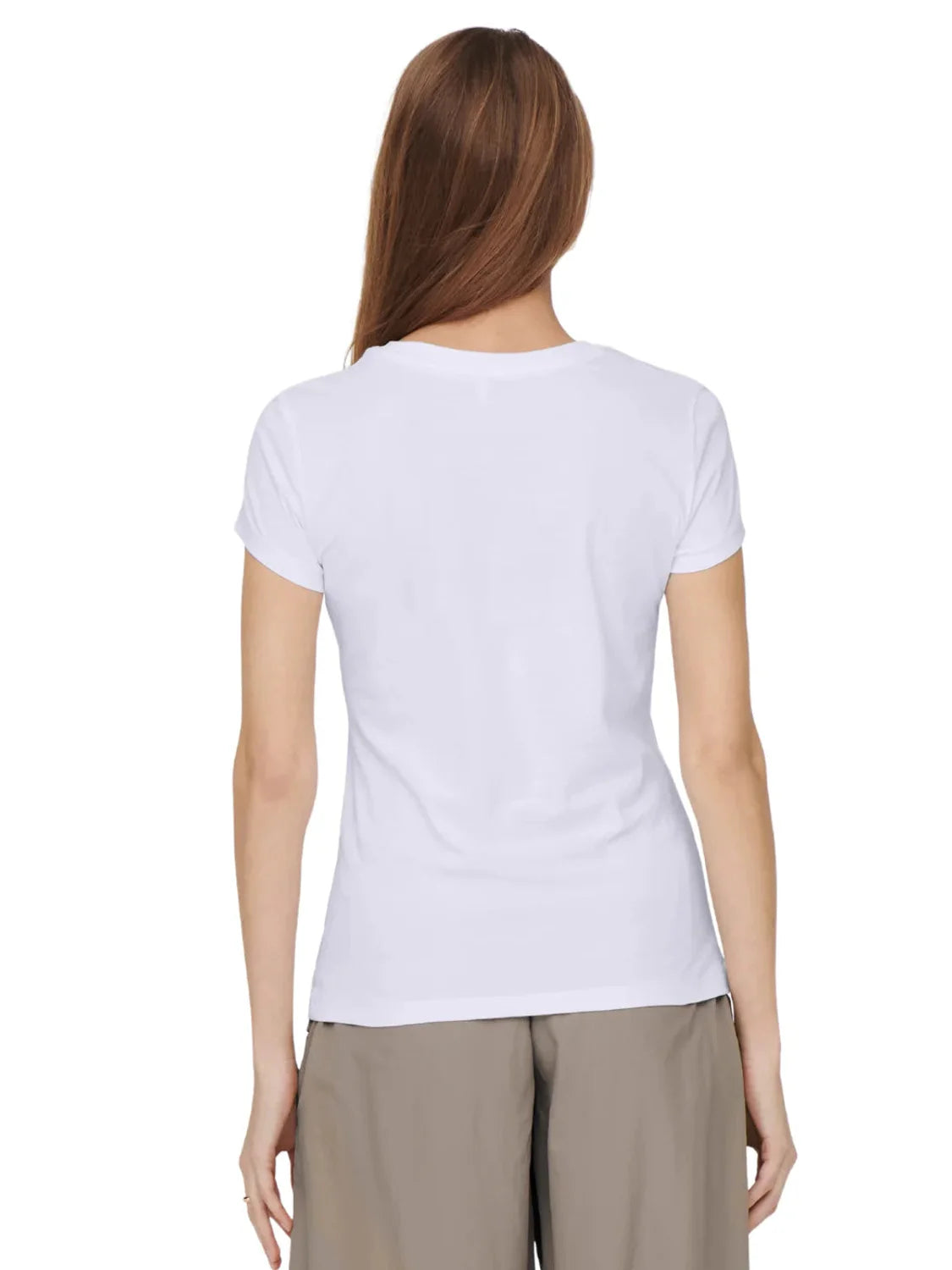 Camiseta ONLY Vibe Rebel Blanco | Bicos de Fío