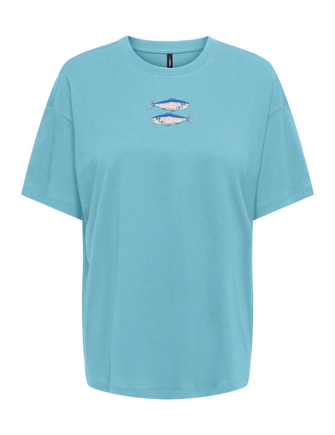 Camiseta ONLY Vivvi Sardines Azul | Bicos de Fío