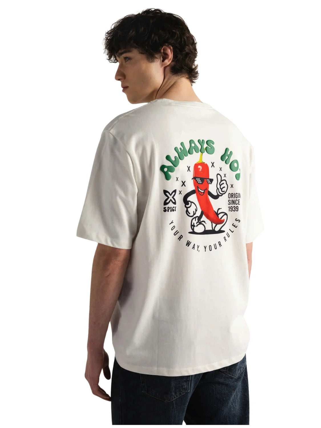 Camiseta Oversize Munich Chilly Blanco | Bicos de Fío