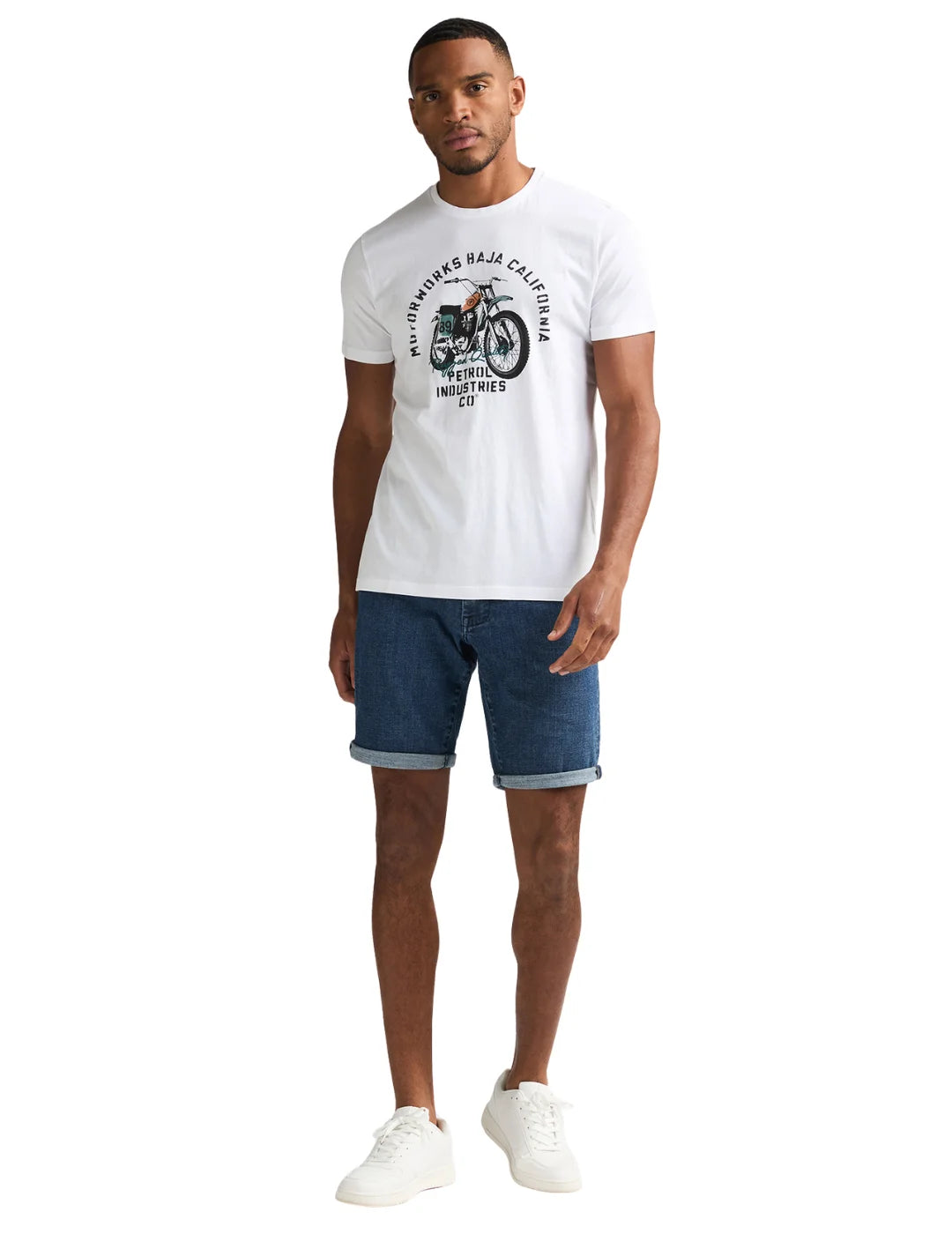 Camiseta Petrol Industries TSR707 Blanco | Bicos de Fío