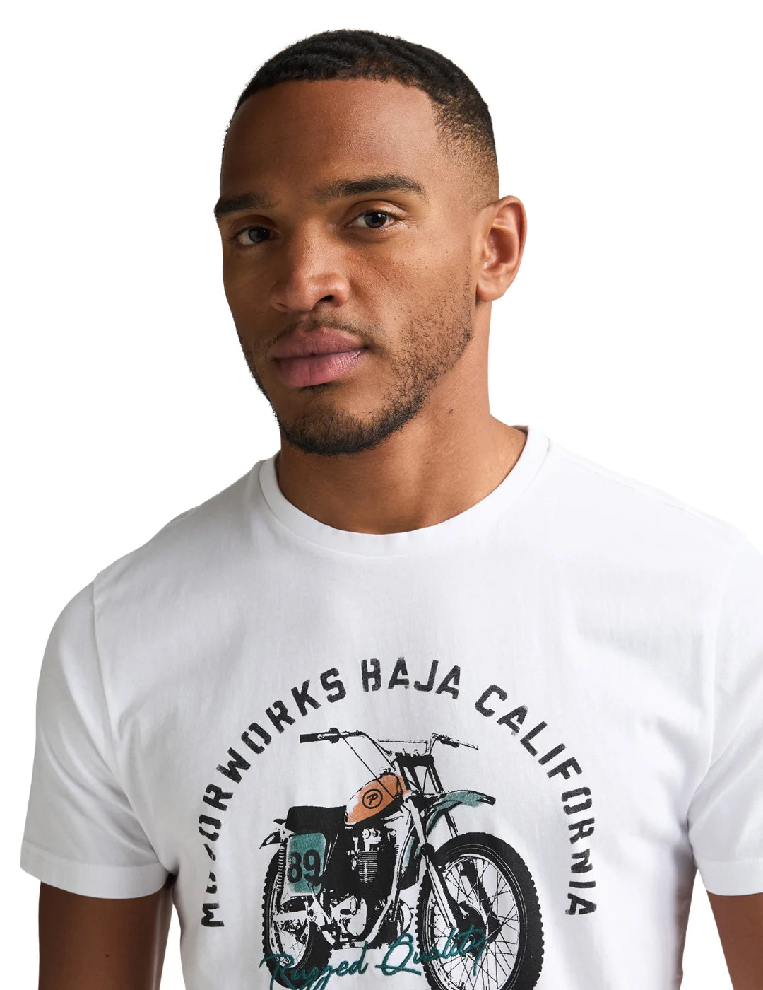 Camiseta Petrol Industries TSR707 Blanco | Bicos de Fío