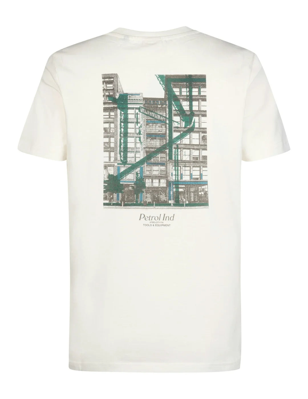 Camiseta Petrol Industries TSR606 White Frost | Bicos de Fío