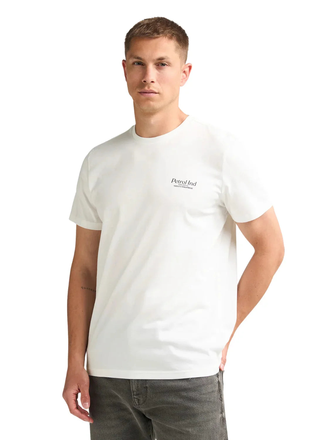 Camiseta Petrol Industries TSR606 White Frost | Bicos de Fío