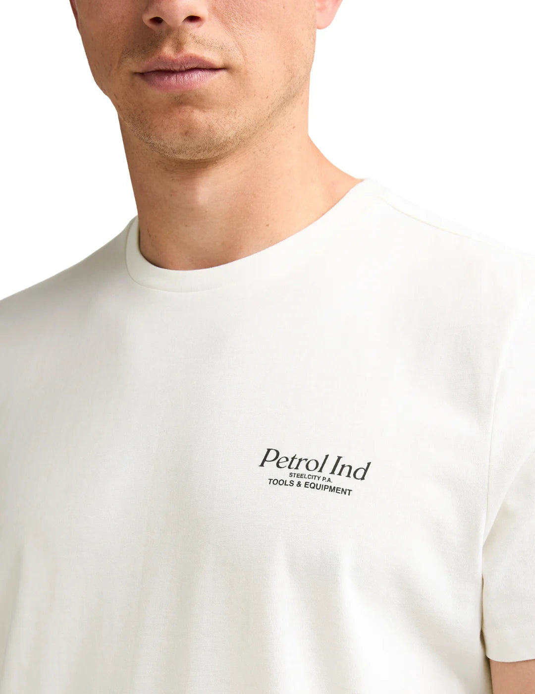 Camiseta Petrol Industries TSR606 White Frost | Bicos de Fío