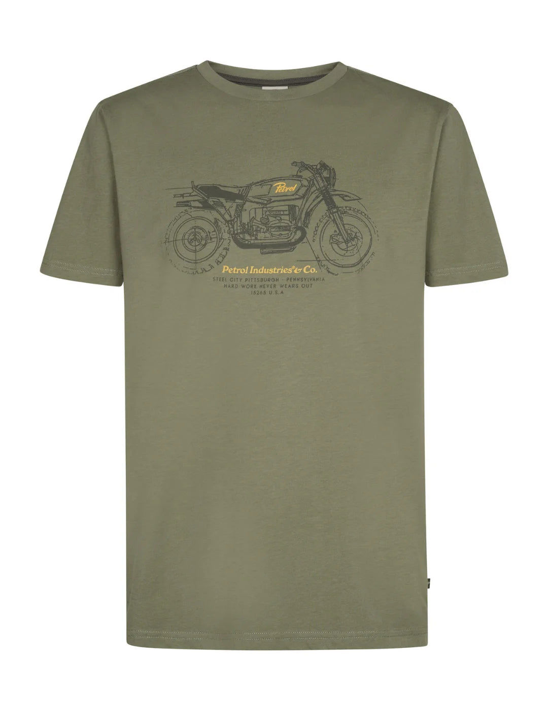 Camiseta Petrol Industries TSR139 Verde | Bicos de Fío