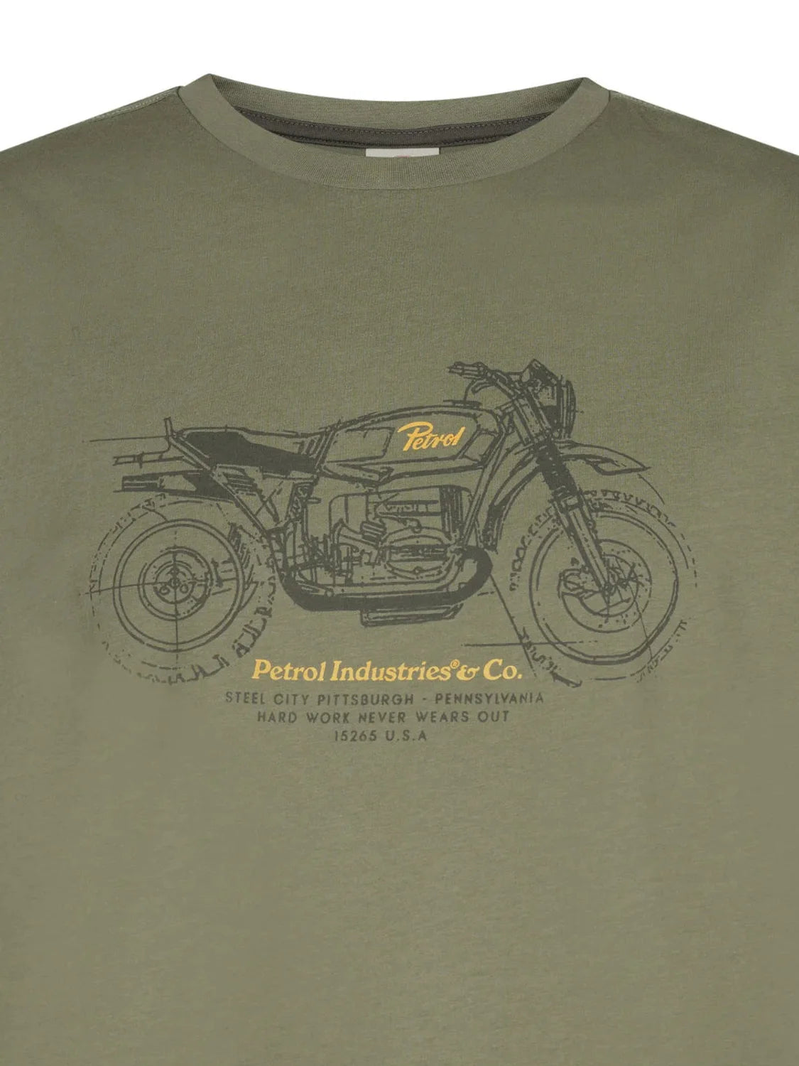 Camiseta Petrol Industries TSR139 Verde | Bicos de Fío