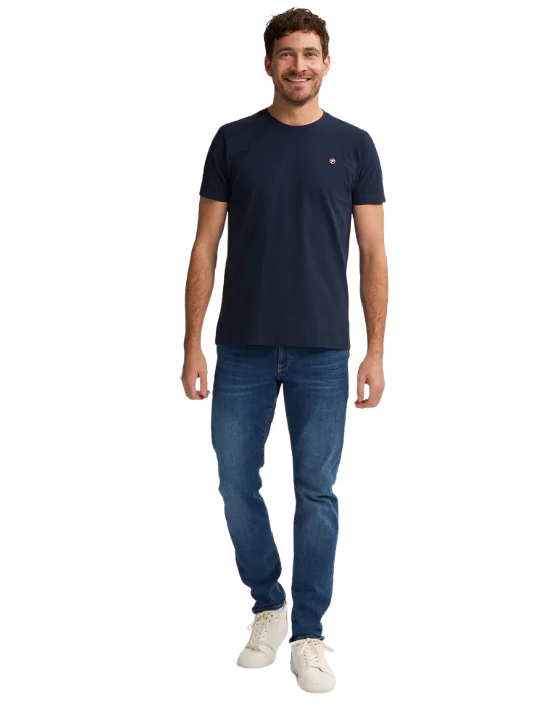Camiseta Petrol Industries Windward Azul Marino | Bicos de Fío