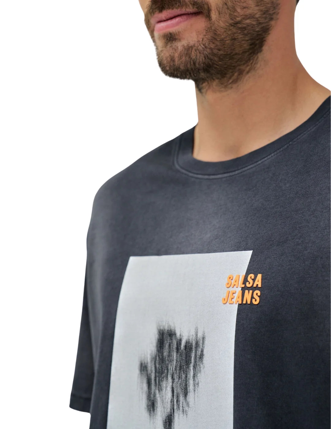 Camiseta Photograpic Salsa Jeans Negro - Bicos de Fío