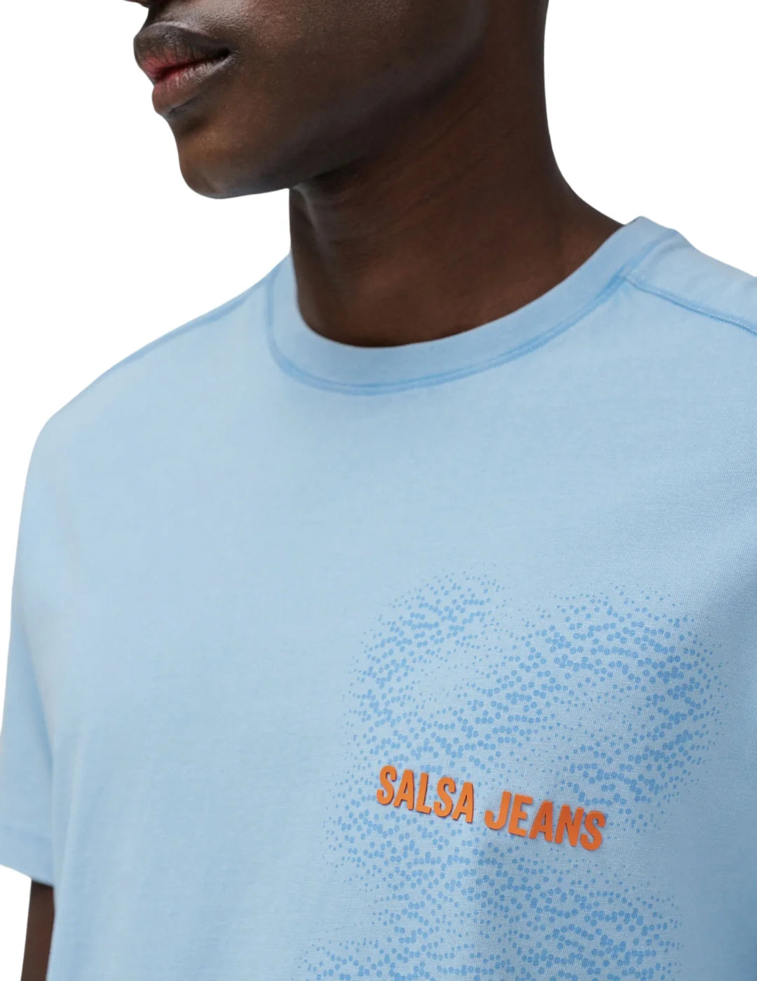 Camiseta Print Logo Salsa Jeans Azul - Bicos de Fío