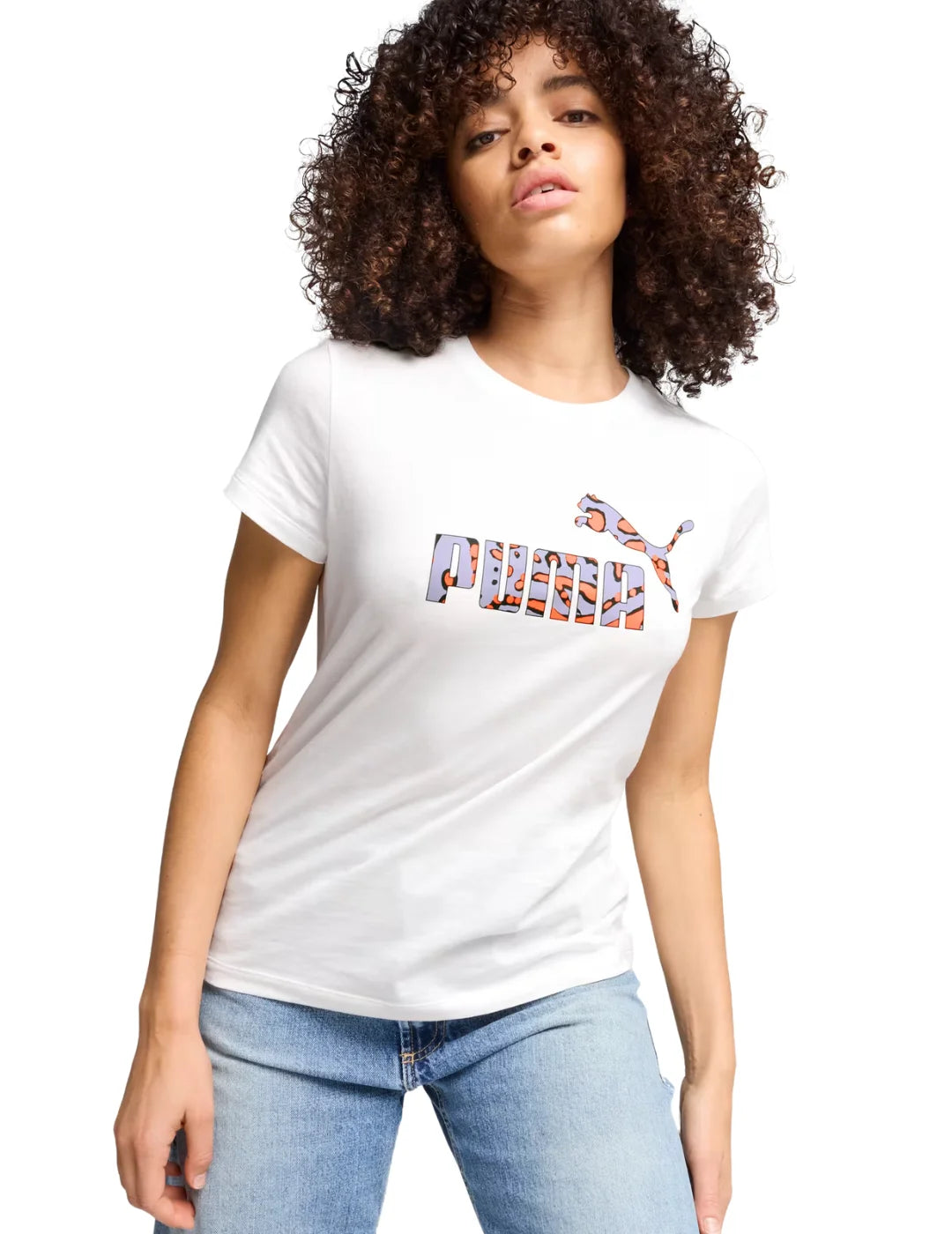 Camiseta PUMA Ess+ Hypernatural Blanco | Bicos de Fío