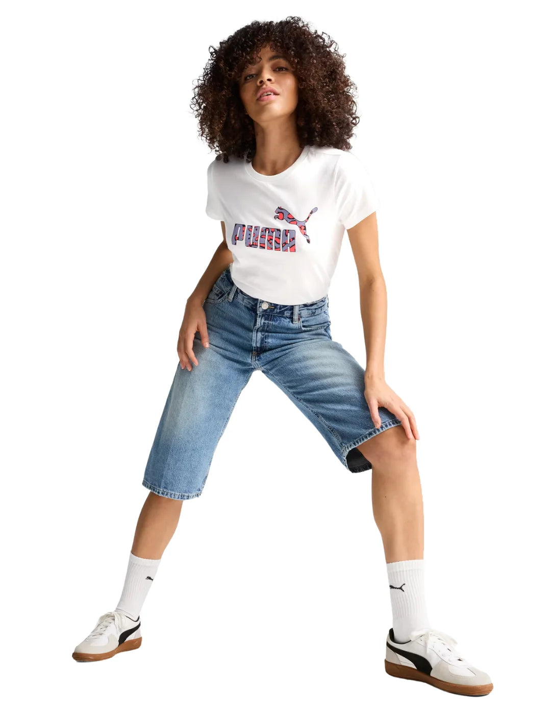 Camiseta PUMA Ess+ Hypernatural Blanco | Bicos de Fío