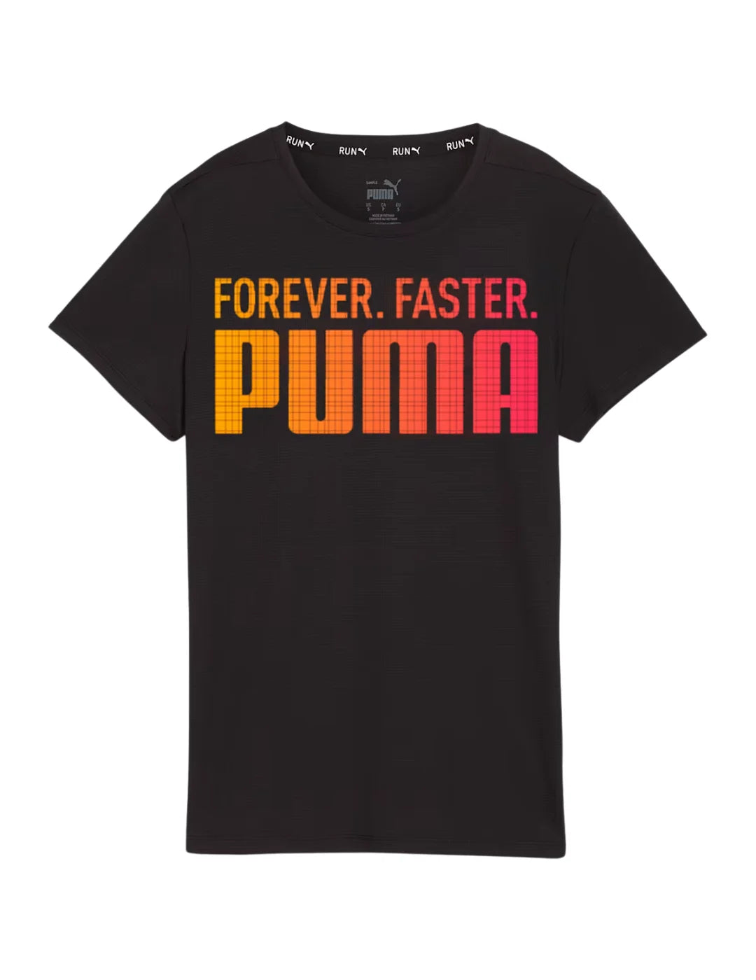 Camiseta PUMA Run Forever Faster Negro | Bicos de Fío