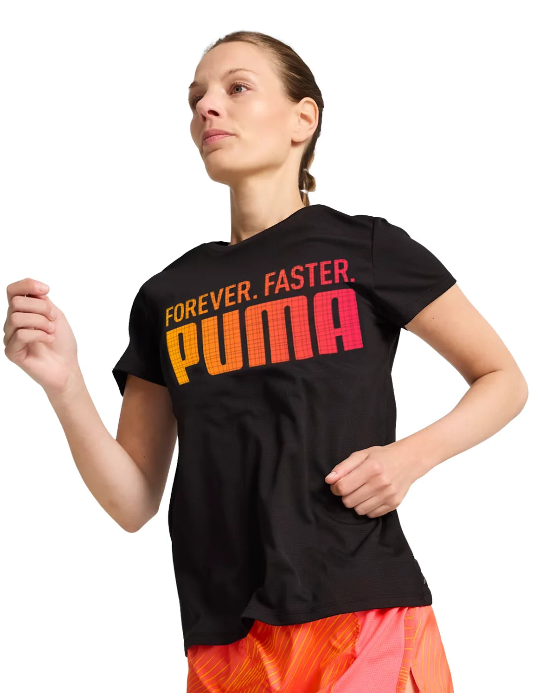 Camiseta PUMA Run Forever Faster Negro | Bicos de Fío