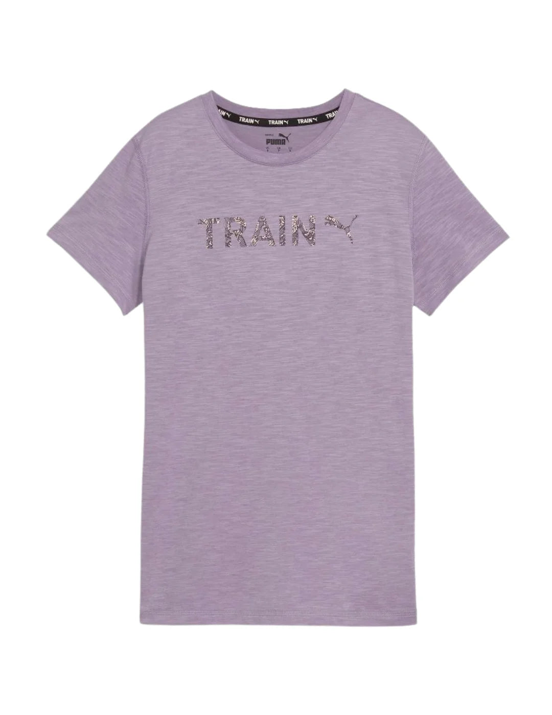 Camiseta PUMA Women's Graphic Tee Train Lila | Bicos de Fío