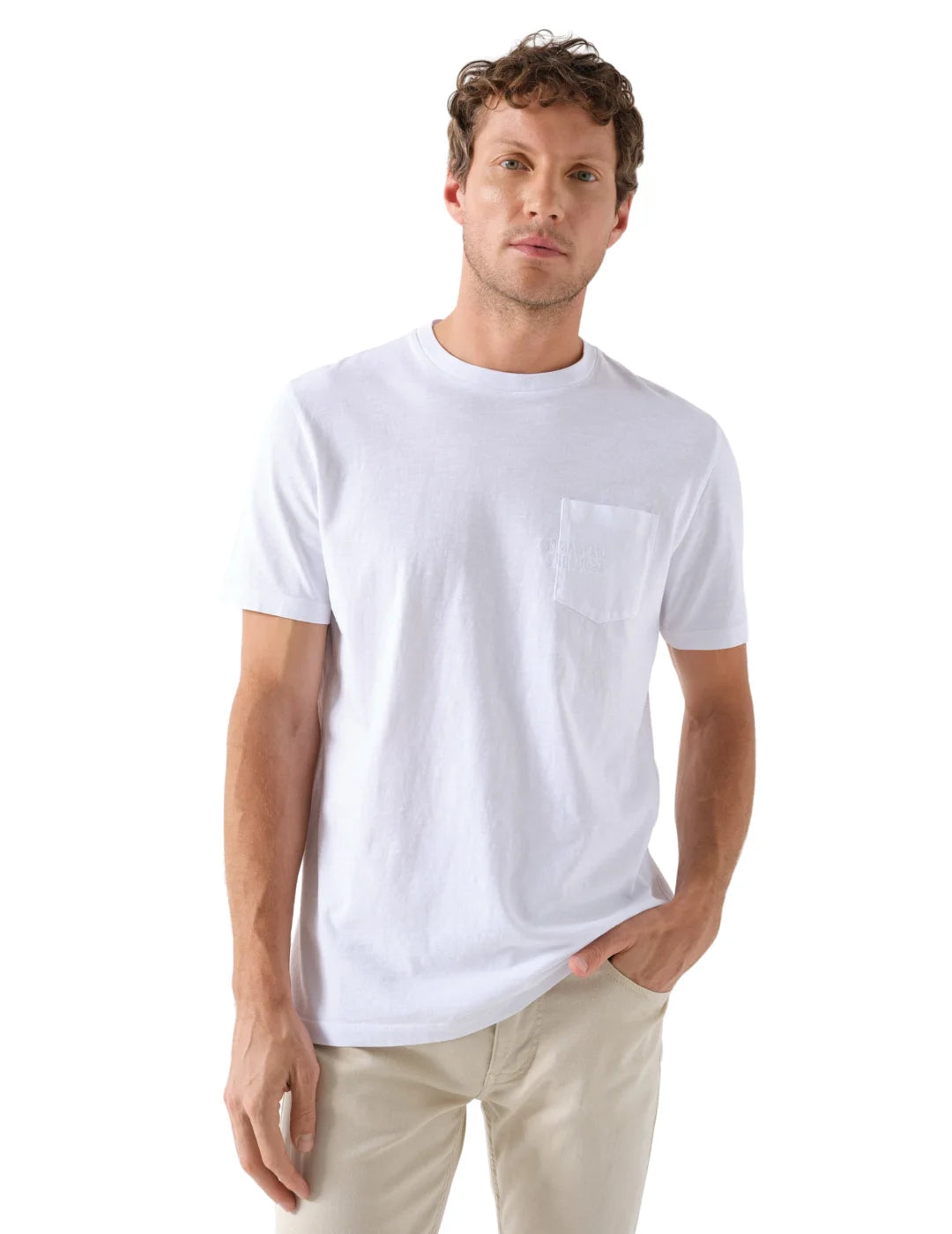 Camiseta Bolsillo Salsa Jeans Blanco - Bicos de Fío