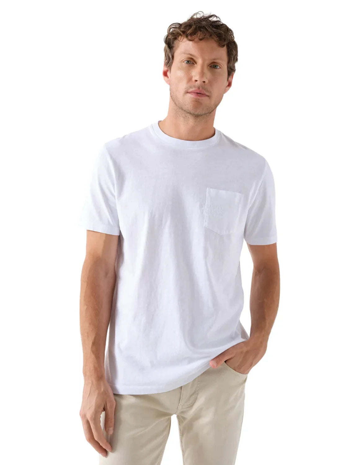 Camiseta Bolsillo Salsa Jeans Blanco - Bicos de Fío
