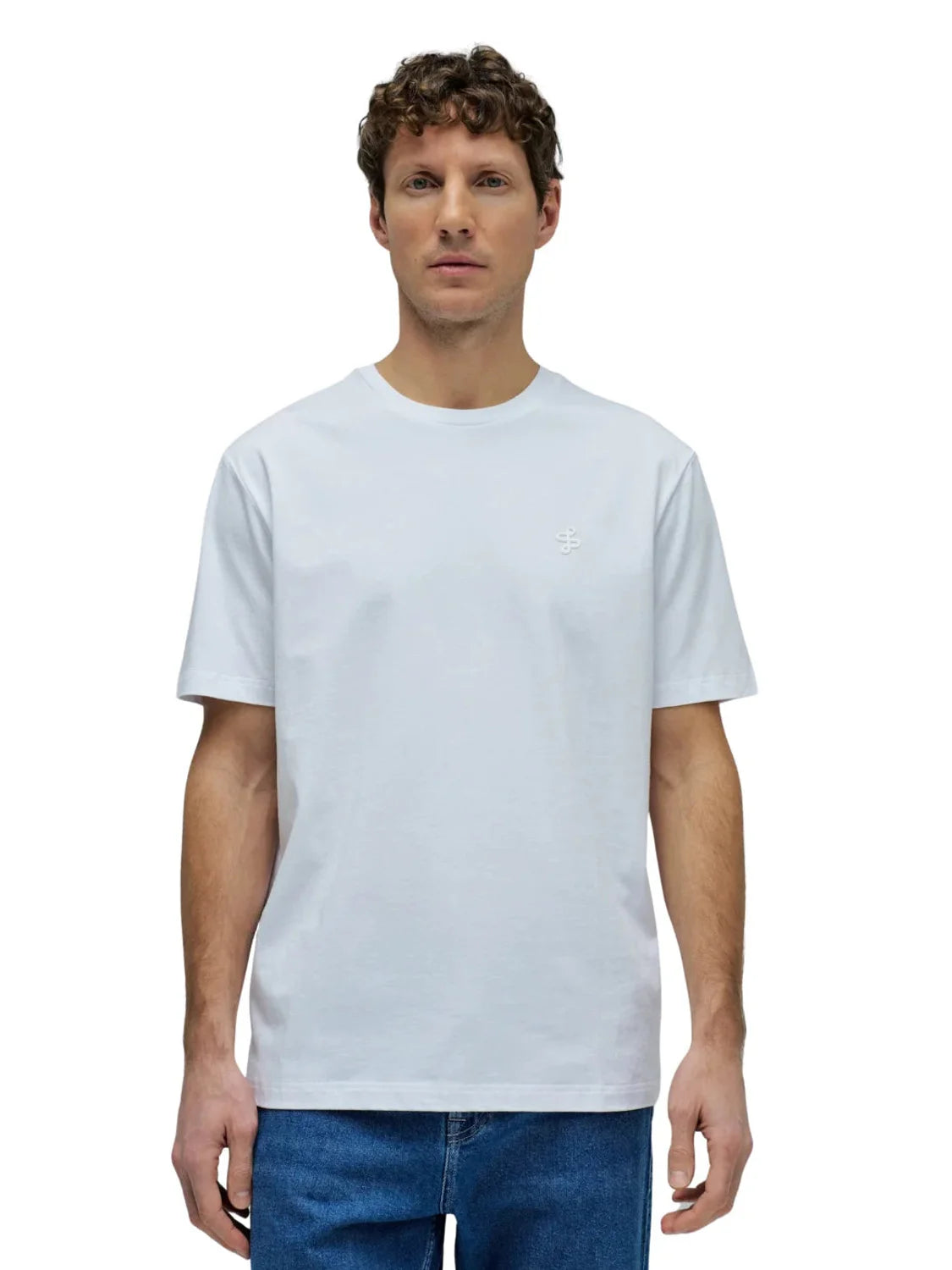 Camiseta Básica Salsa Jeans Logo Blanco | Bicos de Fío