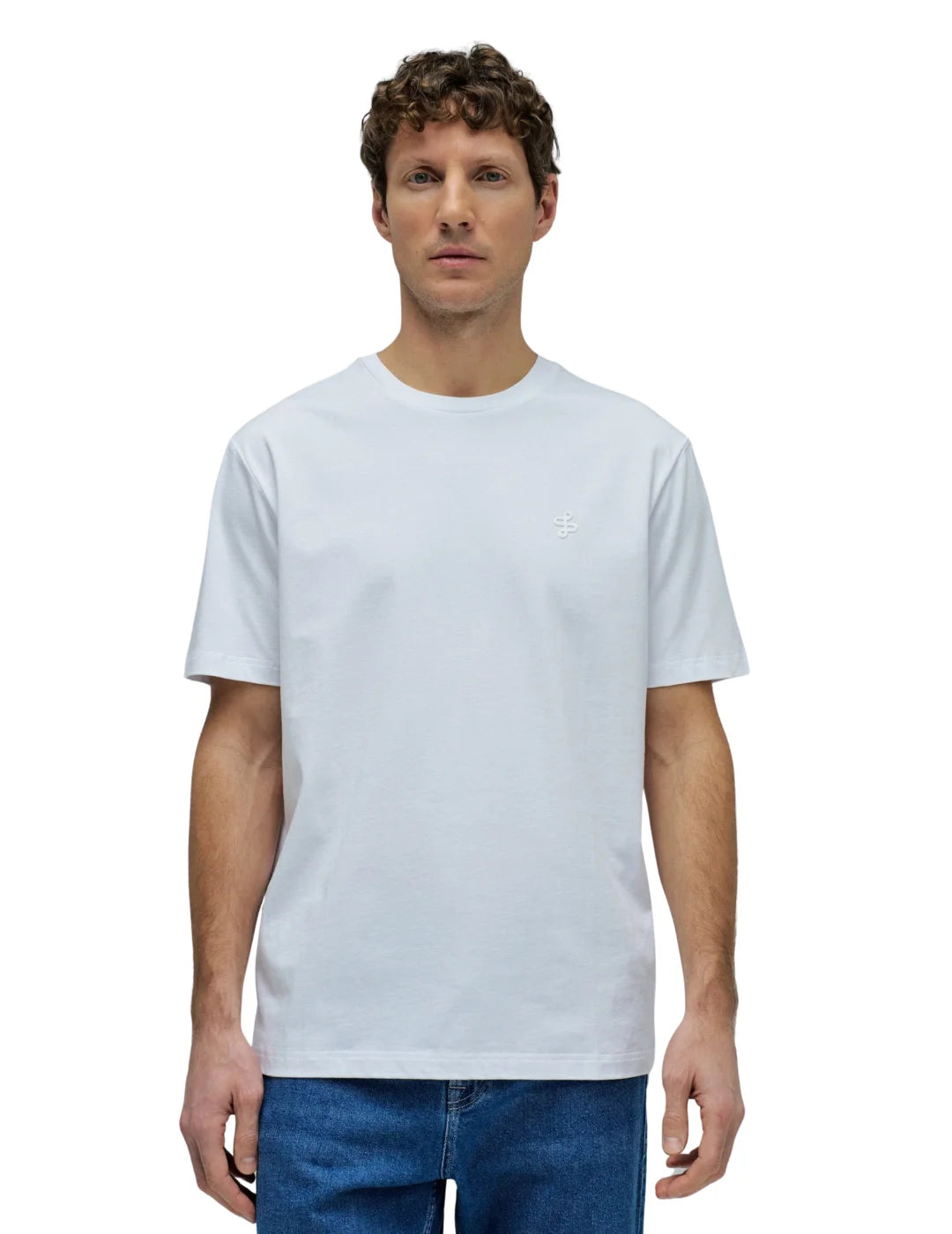 Camiseta Básica Salsa Jeans Logo Blanco | Bicos de Fío