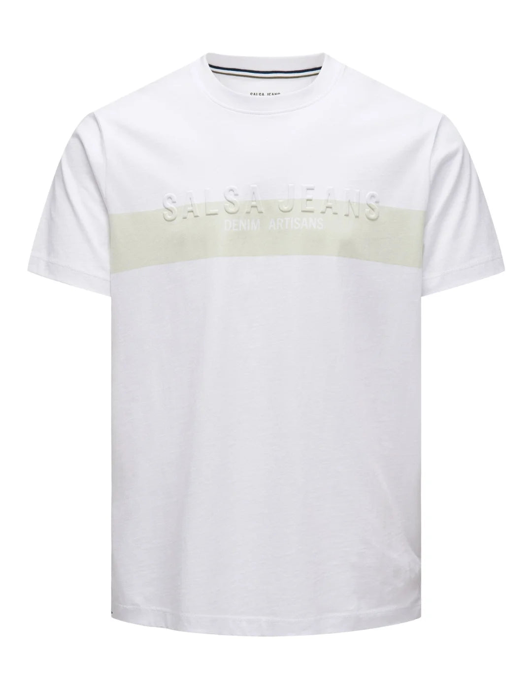 Camiseta Salsa Jeans Branding Franja Blanco | Bicos de Fío