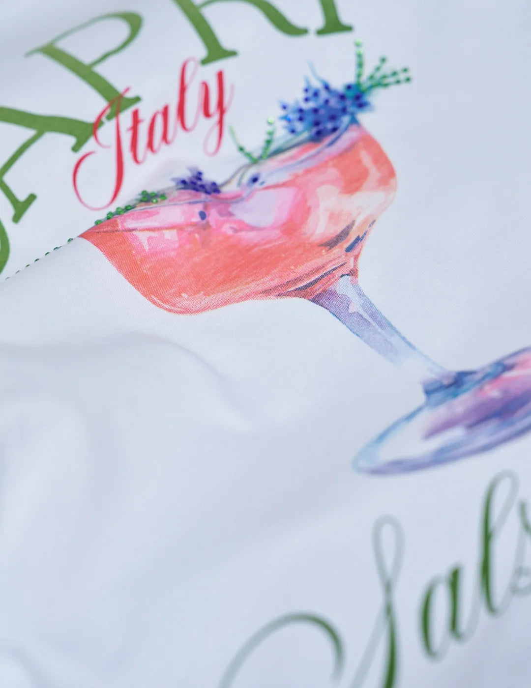 Camiseta Salsa Jeans Capri Blanco | Bicos de Fío