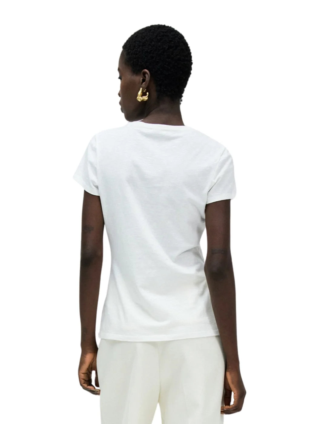 Camiseta Salsa Jeans Cerezas Blanco | Bicos de Fío