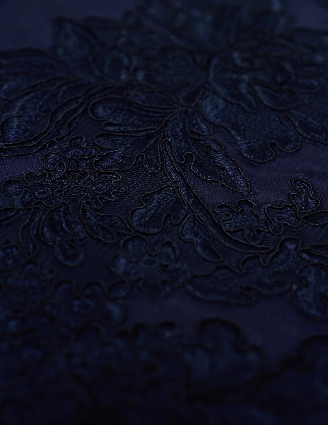 Camiseta Salsa Jeans Flores Encaje Azul | Bicos de Fío