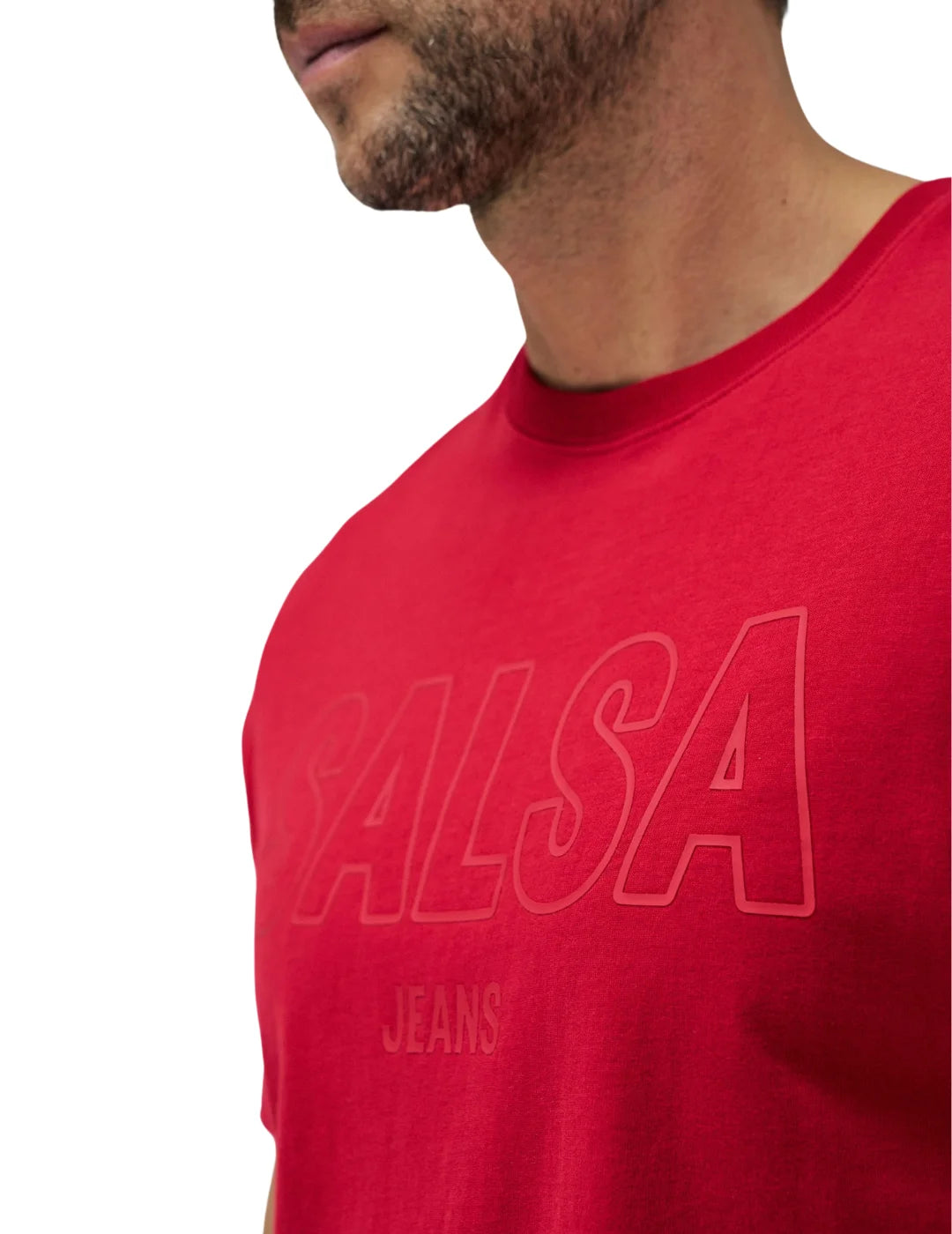 Camiseta Logo Salsa Jeans Rojo | Bicos de Fío
