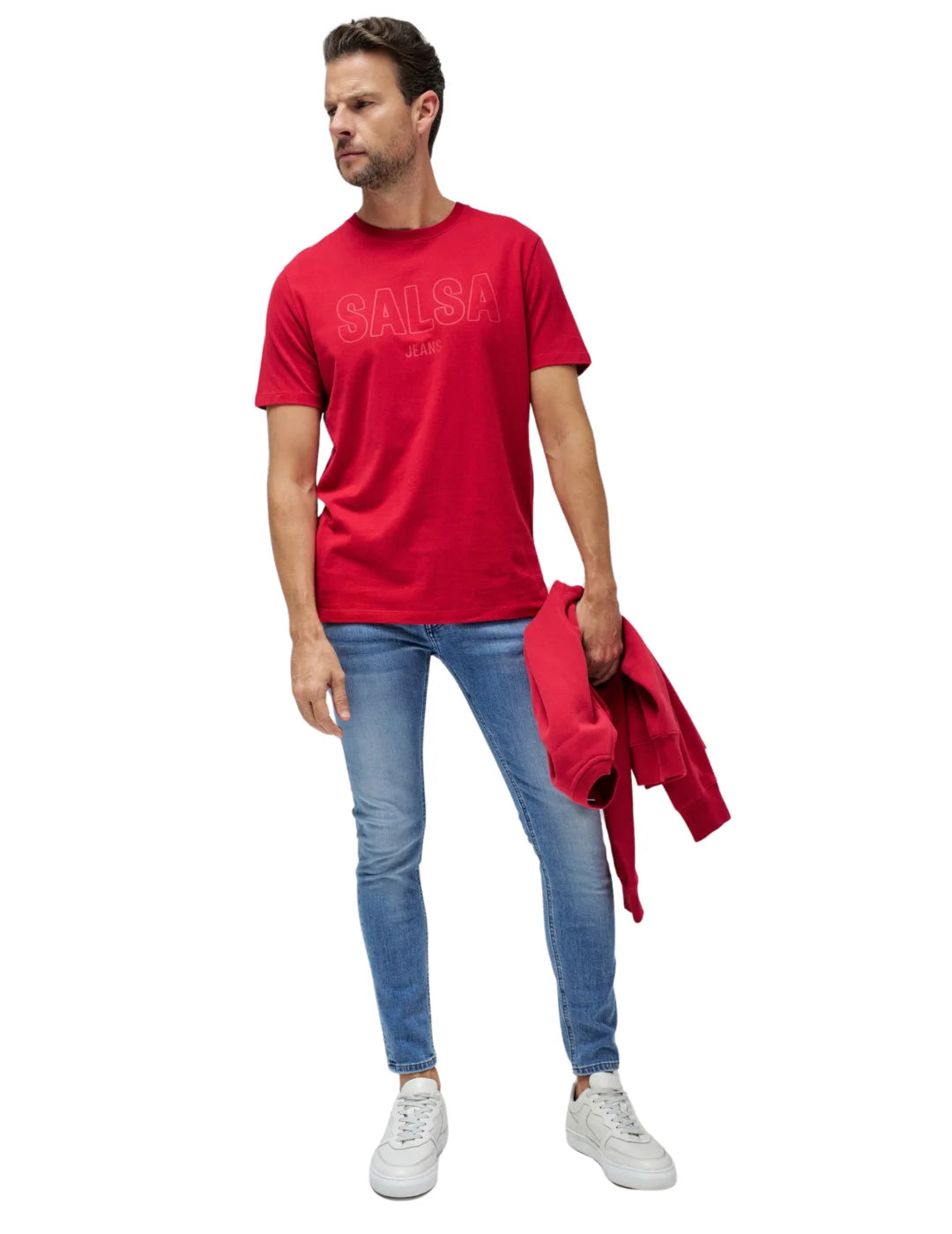Camiseta Logo Salsa Jeans Rojo | Bicos de Fío