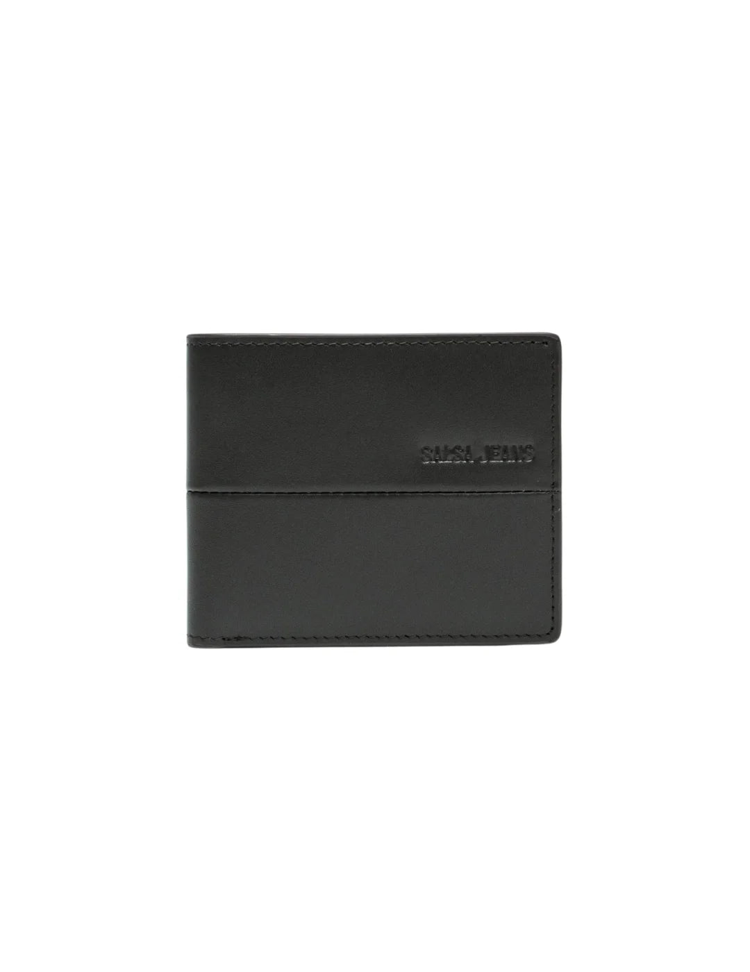 Cartera Piel Salsa Jeans Logo Relieve Marrón Dark | Bicos de Fío