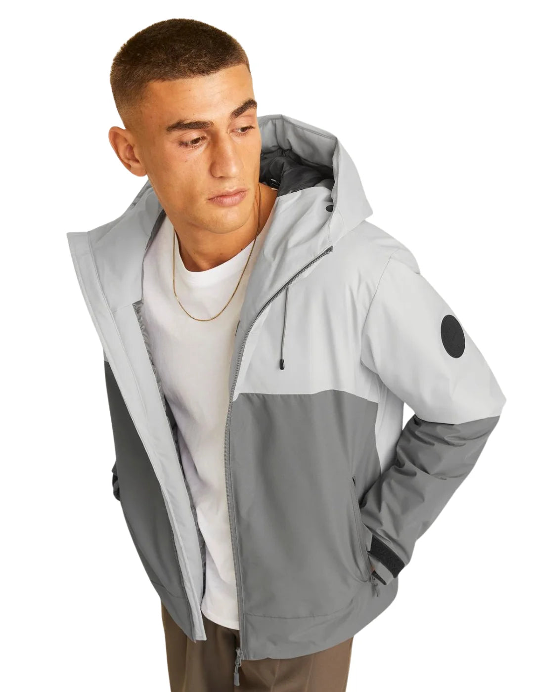 Chaqueta Jack&Jones Jcoaiden Gris | Bicos de Fío