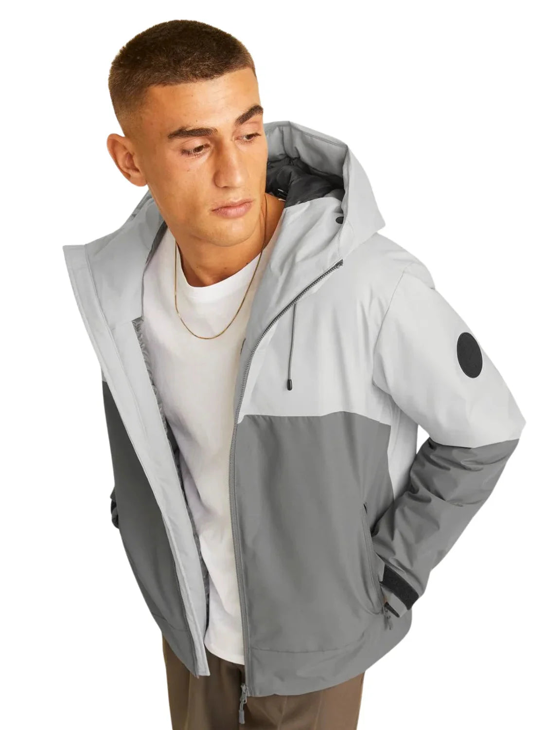Chaqueta Jack&Jones Jcoaiden Gris | Bicos de Fío
