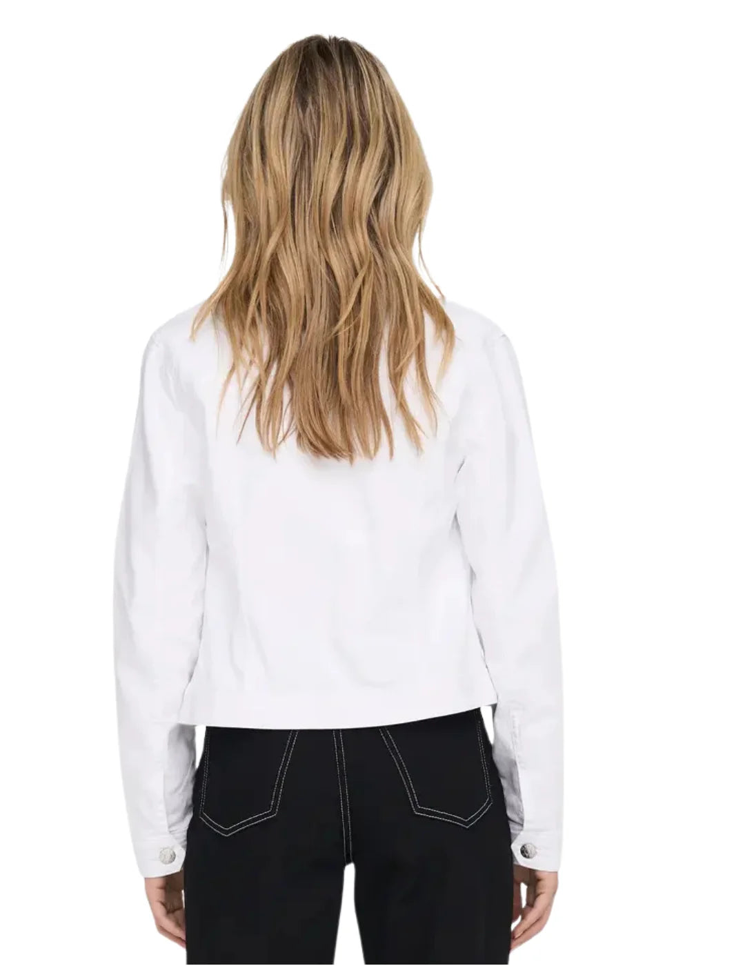 Cazadora Vaquera ONLY Wonder Blanco | Bicos de Fío